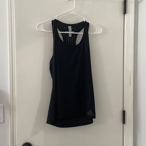 Adidas sleeveless black workout top